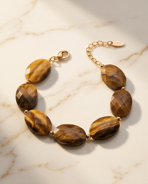 Bracelet œil de tigre Z1