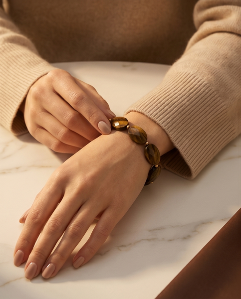 Bracelet œil de tigre Z1