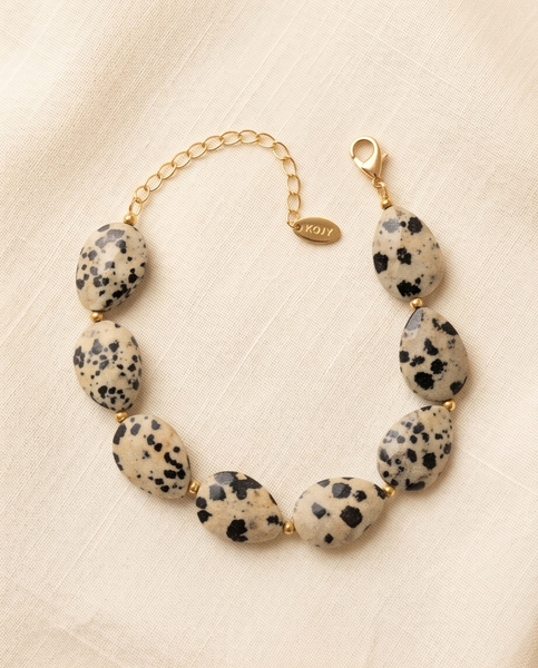 Bracelet Jaspe Dalmatien Z1