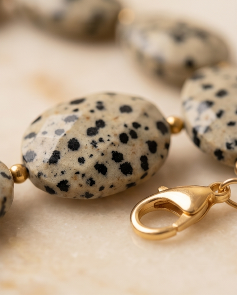Bracelet Jaspe Dalmatien Z1