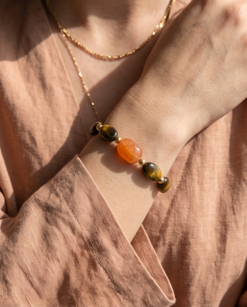Bracelet œil de tigre 0021