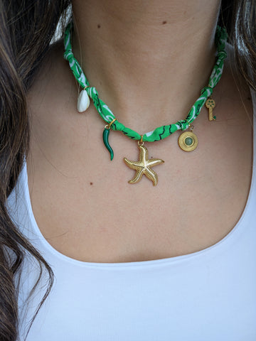 Collier Bandana Vert