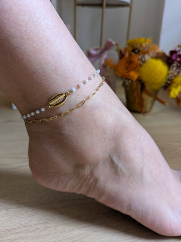 Bracelet de cheville Éclat Marin