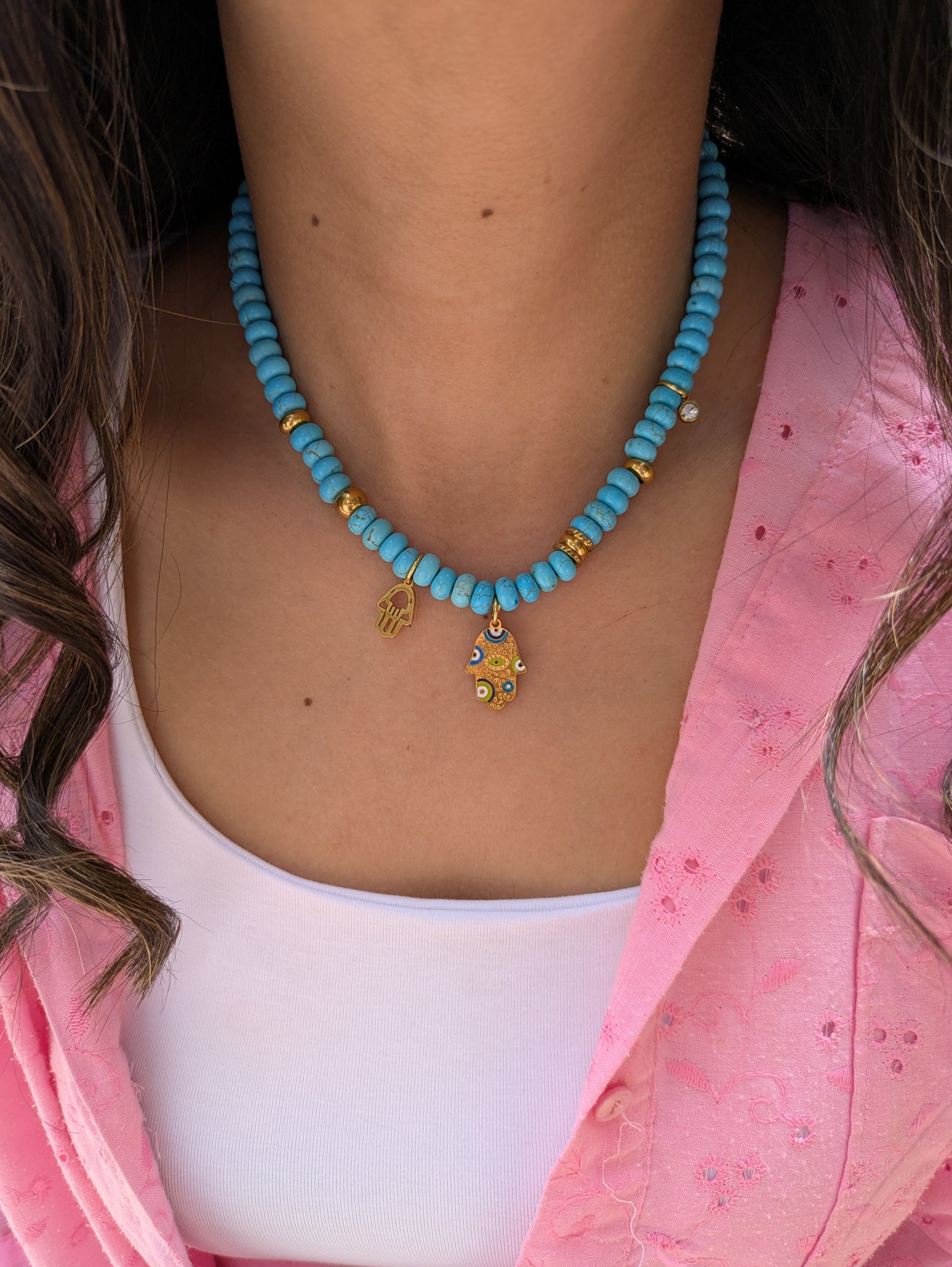 Collier Gipsy Bleu