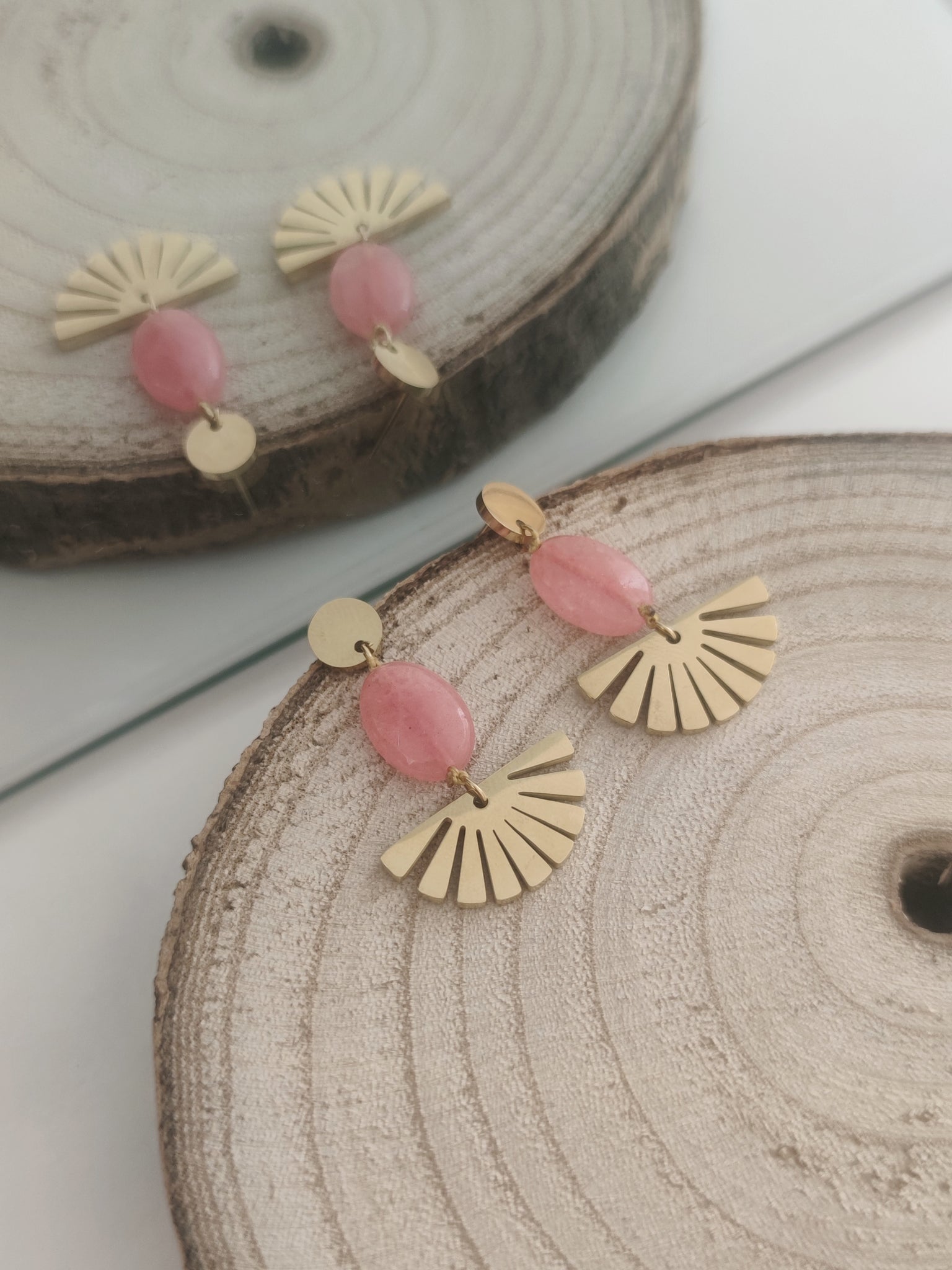 Boucles d'oreilles Ambre