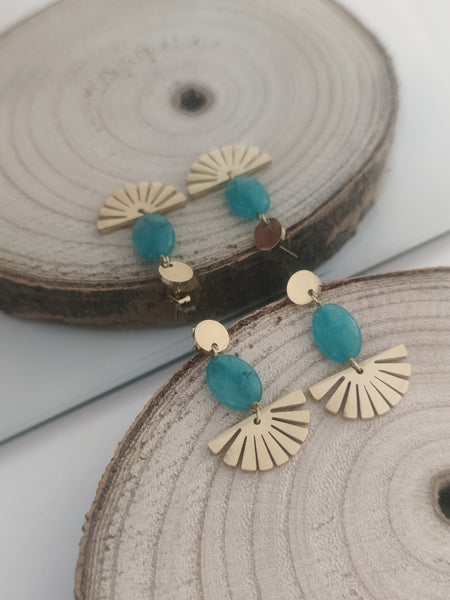 Boucles d'oreilles Ambre